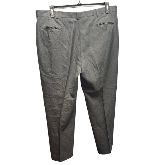 Vintage Yves Saint Laurent Trousers YSL Gray Wool Blend Dress Pants – Size EU50 - Picture 2 of 6